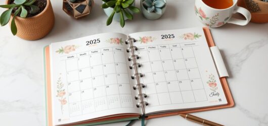 2025-2026 Monthly Planner: Stay Organized & Focused